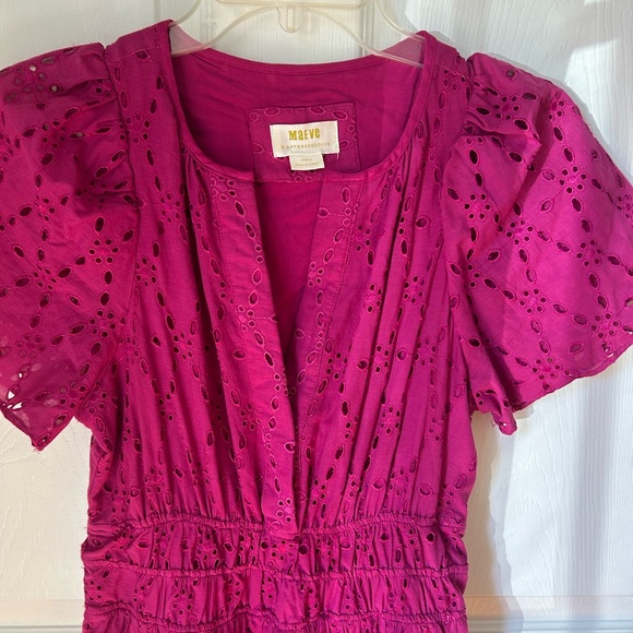 NWOT Anthropologie Maeve The Somerset Eyelet Maxi Dress XSmall - Picture 6 of 7